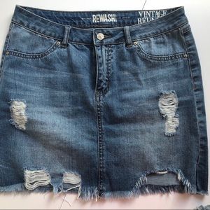 Distressed denim skirt 9|29